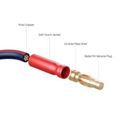 2-Pack 14 AWG Speaker Cable With Banana Plugs Banana Wire For Bi-Wire Bi-Amp HiFi Surround Sound, Navy(Gearit 2 Pack 14 Awg Speaker Cable With Banana Plugs Banana Wire For Bi Wire Bi Amp Hifi Surround Sound Navy) 9 2-Pack 14 AWG Speaker Cable With Banana Plugs Banana Wire For Bi-Wire Bi-Amp HiFi Surround Sound, Navy(Gearit 2 Pack 14 Awg Speaker Cable With Banana Plugs Banana Wire For Bi Wire Bi Amp Hifi Surround Sound Navy) -GEARit Store GI HD 14HF 2PK NV 3