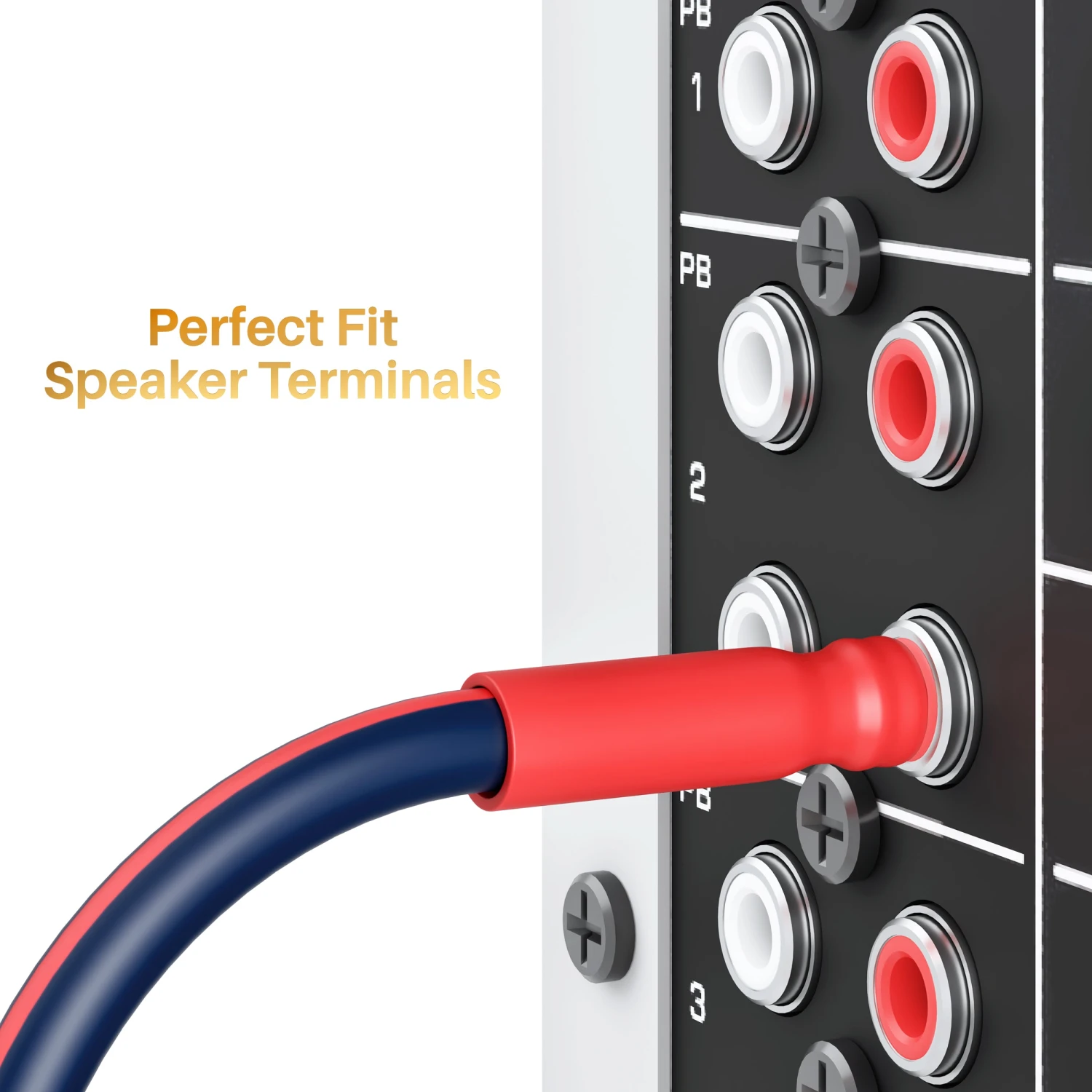 2-Pack 14 AWG Speaker Cable With Banana Plugs Banana Wire For Bi-Wire Bi-Amp HiFi Surround Sound, Navy(Gearit 2 Pack 14 Awg Speaker Cable With Banana Plugs Banana Wire For Bi Wire Bi Amp Hifi Surround Sound Navy) 5 2-Pack 14 AWG Speaker Cable With Banana Plugs Banana Wire For Bi-Wire Bi-Amp HiFi Surround Sound, Navy(Gearit 2 Pack 14 Awg Speaker Cable With Banana Plugs Banana Wire For Bi Wire Bi Amp Hifi Surround Sound Navy) - Image 5