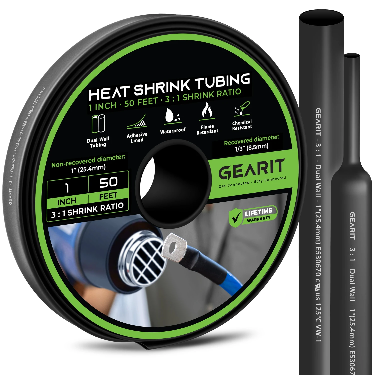 Dual-Wall Heat Shrink Tubing 3:1 Ratio Adhesive Lined, 50 Feet(Dual Wall Heat Shrink Tubing 3 1 Ratio Adhesive Lined 50 Feet) 8 Dual-Wall Heat Shrink Tubing 3:1 Ratio Adhesive Lined, 50 Feet(Dual Wall Heat Shrink Tubing 3 1 Ratio Adhesive Lined 50 Feet) - Image 8