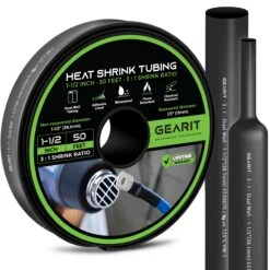 Dual-Wall Heat Shrink Tubing 3:1 Ratio Adhesive Lined, 50 Feet(Dual Wall Heat Shrink Tubing 3 1 Ratio Adhesive Lined 50 Feet) 25 Dual-Wall Heat Shrink Tubing 3:1 Ratio Adhesive Lined, 50 Feet(Dual Wall Heat Shrink Tubing 3 1 Ratio Adhesive Lined 50 Feet) -GEARit Store GI HS BK 50F 1P5