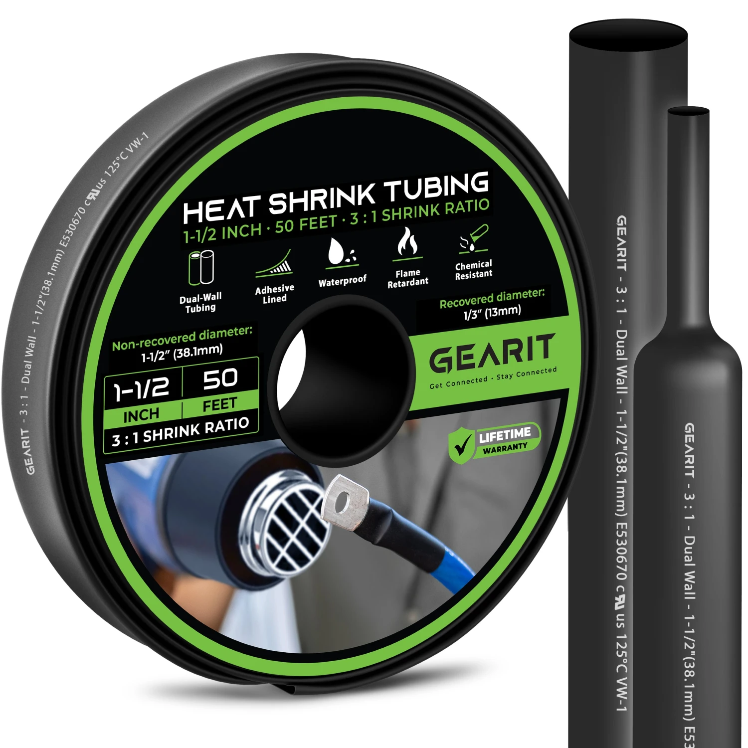 Dual-Wall Heat Shrink Tubing 3:1 Ratio Adhesive Lined, 50 Feet(Dual Wall Heat Shrink Tubing 3 1 Ratio Adhesive Lined 50 Feet) 10 Dual-Wall Heat Shrink Tubing 3:1 Ratio Adhesive Lined, 50 Feet(Dual Wall Heat Shrink Tubing 3 1 Ratio Adhesive Lined 50 Feet) - Image 10