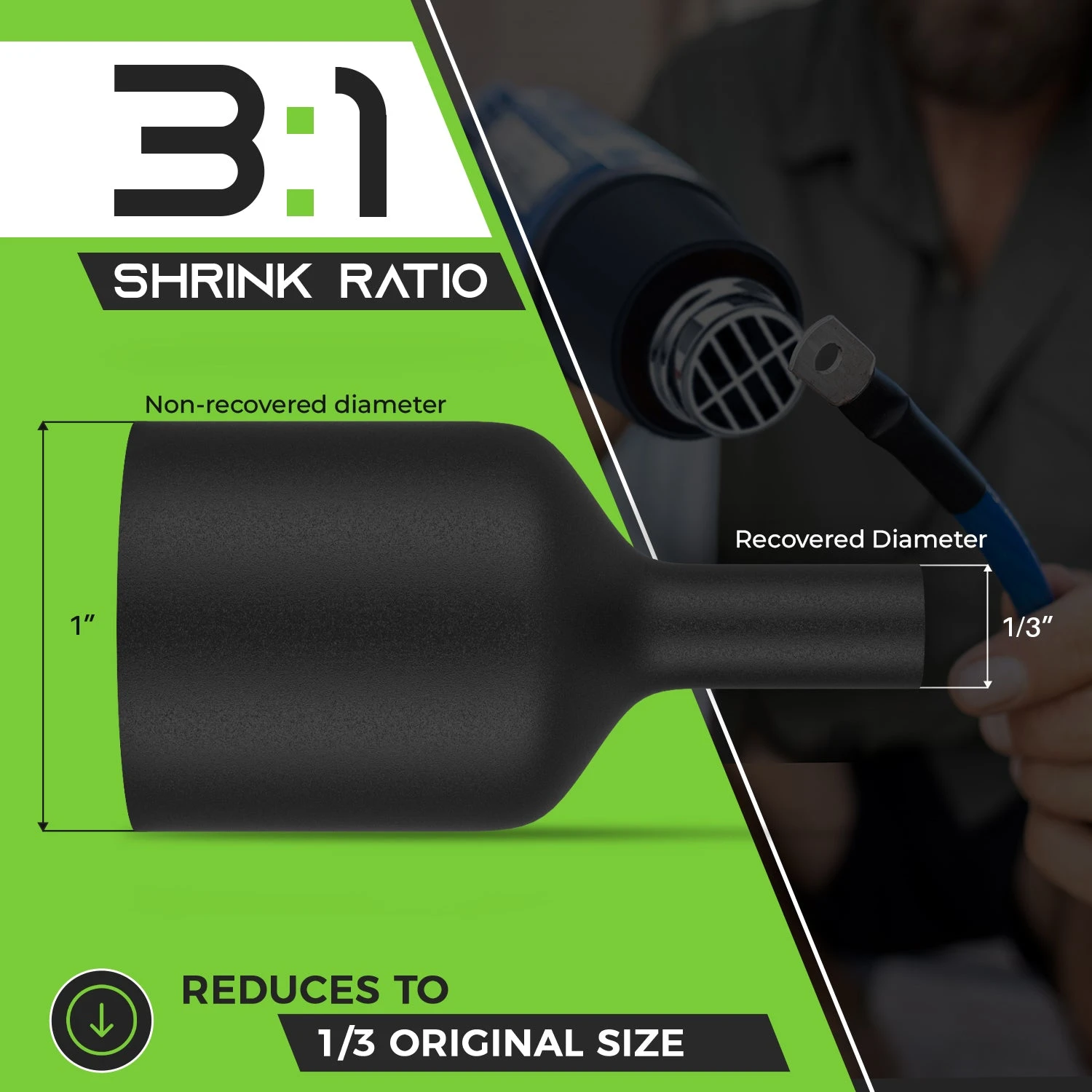 Dual-Wall Heat Shrink Tubing 3:1 Ratio Adhesive Lined, 50 Feet(Dual Wall Heat Shrink Tubing 3 1 Ratio Adhesive Lined 50 Feet) 2 Dual-Wall Heat Shrink Tubing 3:1 Ratio Adhesive Lined, 50 Feet(Dual Wall Heat Shrink Tubing 3 1 Ratio Adhesive Lined 50 Feet) - Image 2