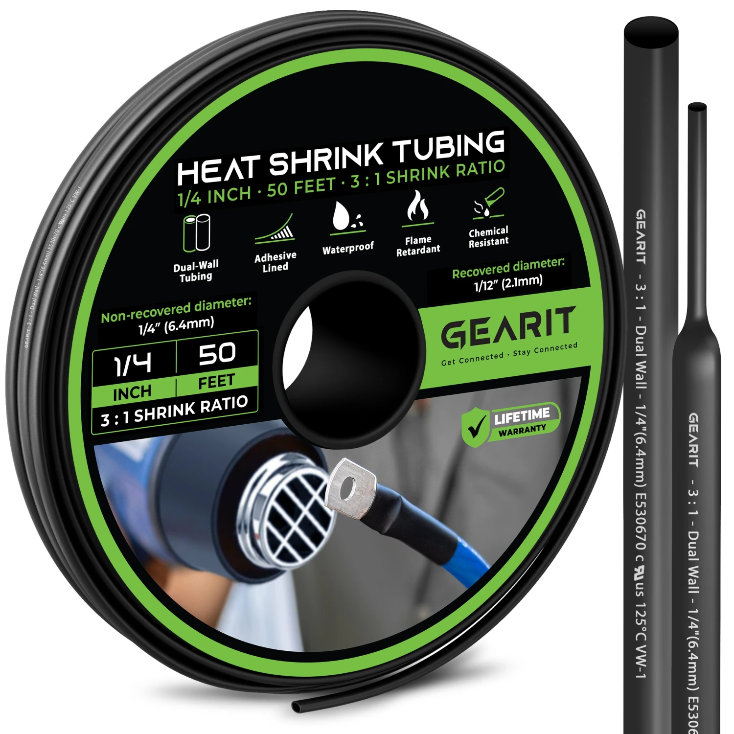 Dual-Wall Heat Shrink Tubing 3:1 Ratio Adhesive Lined, 50 Feet(Dual Wall Heat Shrink Tubing 3 1 Ratio Adhesive Lined 50 Feet) 12 Dual-Wall Heat Shrink Tubing 3:1 Ratio Adhesive Lined, 50 Feet(Dual Wall Heat Shrink Tubing 3 1 Ratio Adhesive Lined 50 Feet) - Image 12