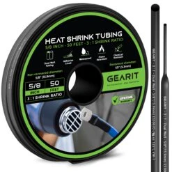 Dual-Wall Heat Shrink Tubing 3:1 Ratio Adhesive Lined, 50 Feet(Dual Wall Heat Shrink Tubing 3 1 Ratio Adhesive Lined 50 Feet) 30 Dual-Wall Heat Shrink Tubing 3:1 Ratio Adhesive Lined, 50 Feet(Dual Wall Heat Shrink Tubing 3 1 Ratio Adhesive Lined 50 Feet) -GEARit Store GI HS BK 50F P625