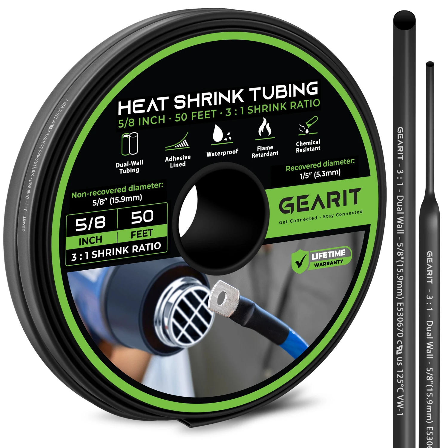 Dual-Wall Heat Shrink Tubing 3:1 Ratio Adhesive Lined, 50 Feet(Dual Wall Heat Shrink Tubing 3 1 Ratio Adhesive Lined 50 Feet) 15 Dual-Wall Heat Shrink Tubing 3:1 Ratio Adhesive Lined, 50 Feet(Dual Wall Heat Shrink Tubing 3 1 Ratio Adhesive Lined 50 Feet) - Image 15