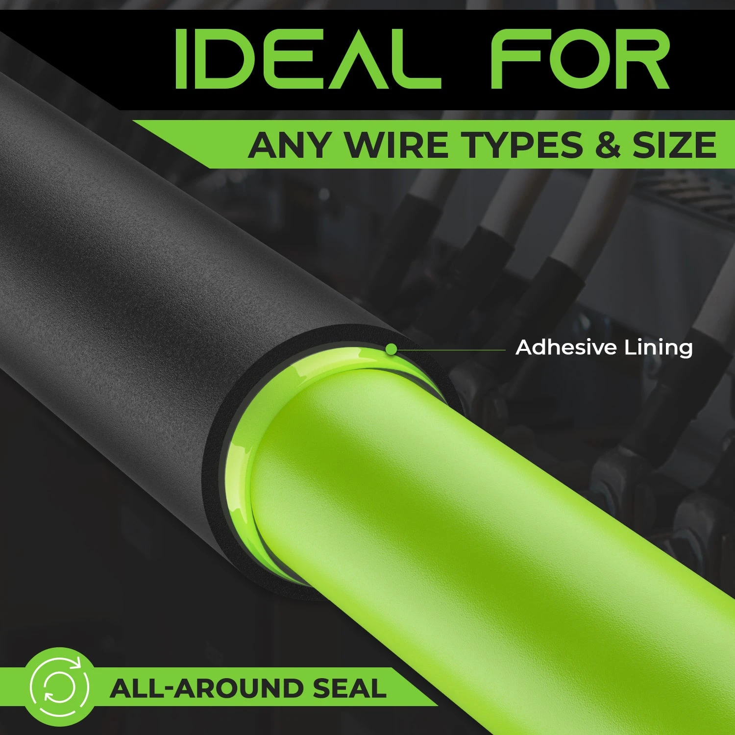 Dual-Wall Heat Shrink Tubing 3:1 Ratio Adhesive Lined, 50 Feet(Dual Wall Heat Shrink Tubing 3 1 Ratio Adhesive Lined 50 Feet) 4 Dual-Wall Heat Shrink Tubing 3:1 Ratio Adhesive Lined, 50 Feet(Dual Wall Heat Shrink Tubing 3 1 Ratio Adhesive Lined 50 Feet) - Image 4