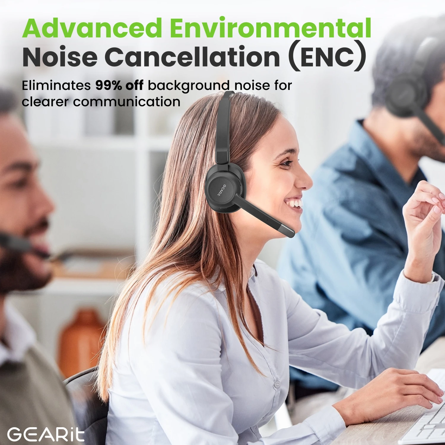 Wireless Bluetooth Headset With Microphone(Wireless Bluetooth Headset With Microphone) 2 Wireless Bluetooth Headset With Microphone(Wireless Bluetooth Headset With Microphone) - Image 2