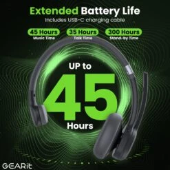 Wireless Bluetooth Headset With Mic(Wireless Bluetooth Headset With Mic) 10 Wireless Bluetooth Headset With Mic(Wireless Bluetooth Headset With Mic) -GEARit Store GI HSET BT MONO BK 2 3 86f33afe 766f 4811 b1cc 2e216754c4e1