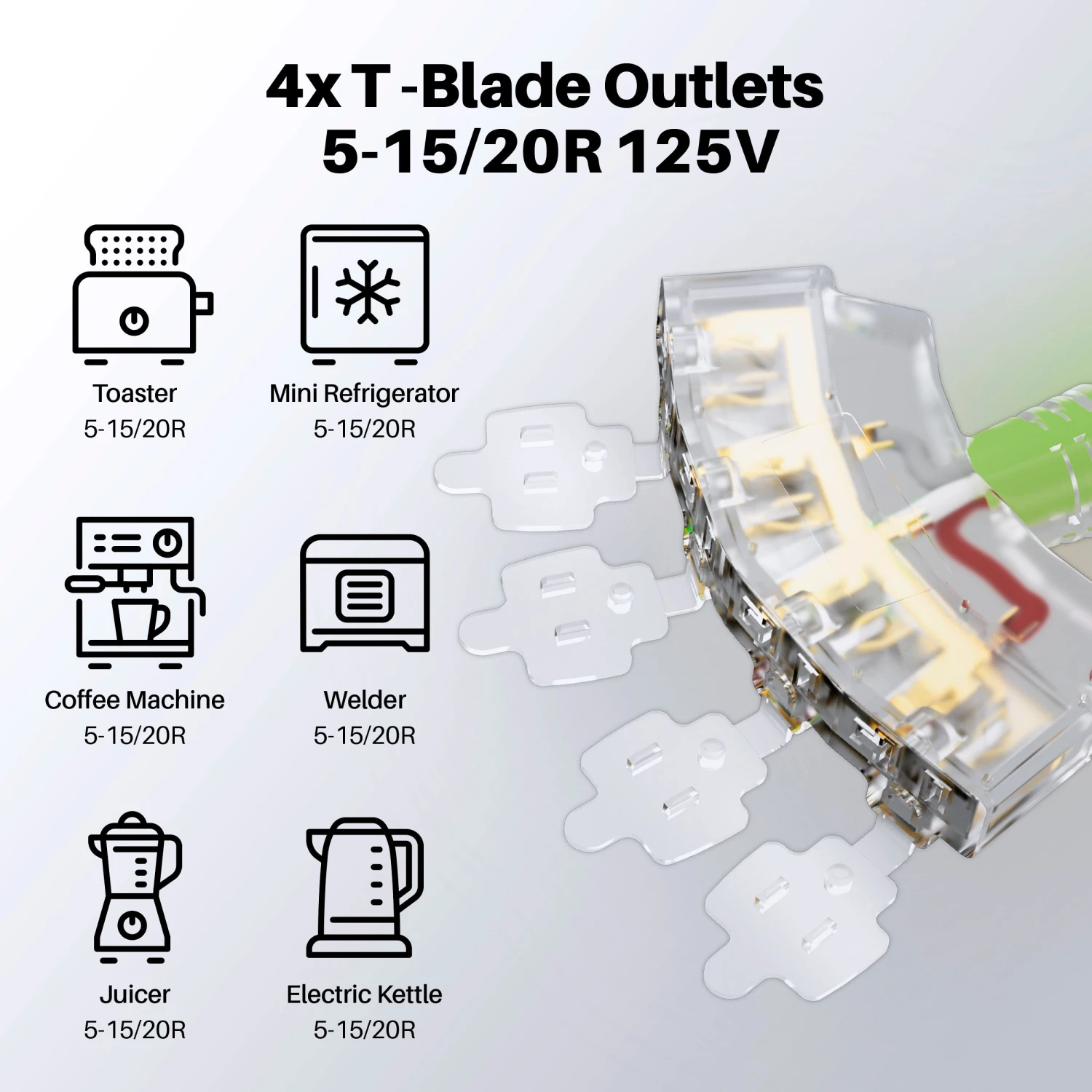 30 Amp 10/4 AWG NEMA 14-30P To 4x 5-20R STW Extension Power Cord(Gearit 30 Amp 10 4 Awg Nema 14 30p To 5 20r Outlet X4 Stw Generator Extension Cord) 6 30 Amp 10/4 AWG NEMA 14-30P To 4x 5-20R STW Extension Power Cord(Gearit 30 Amp 10 4 Awg Nema 14 30p To 5 20r Outlet X4 Stw Generator Extension Cord) - Image 6