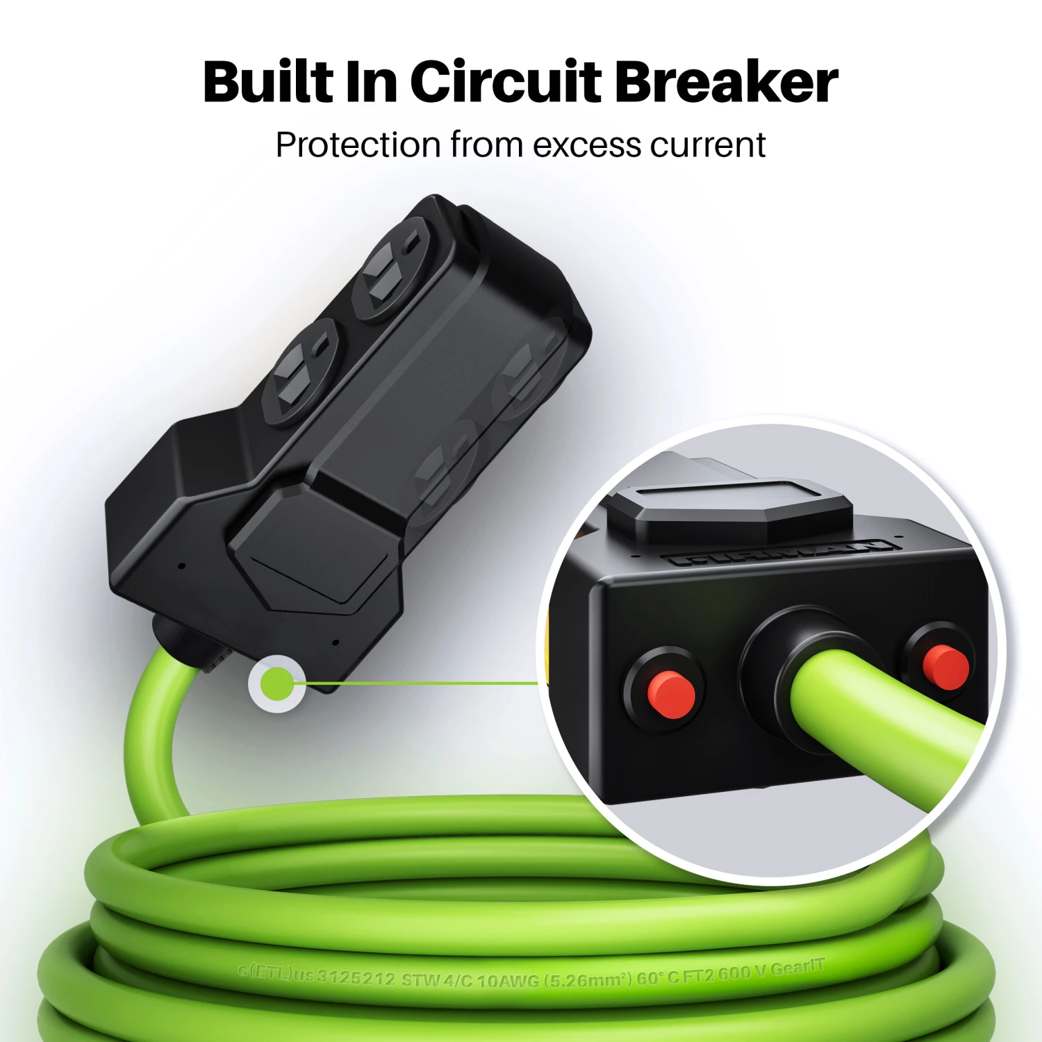 30 Amp 10/4 AWG NEMA 14-30P To Duplex 5-20R X4 STW Generator Extension Cord(Gearit 30 Amp 10 4 Awg Nema 14 30p To Duplex 5 20r X4 Stw Generator Extension Cord) 5 30 Amp 10/4 AWG NEMA 14-30P To Duplex 5-20R X4 STW Generator Extension Cord(Gearit 30 Amp 10 4 Awg Nema 14 30p To Duplex 5 20r X4 Stw Generator Extension Cord) - Image 5