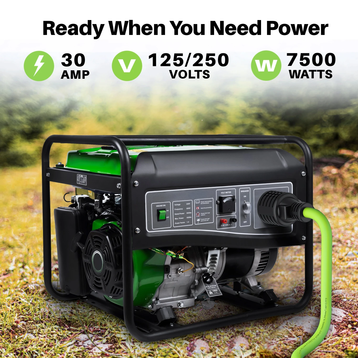 30 Amp 10/4 AWG NEMA 14-30P To Duplex 5-20R X4 STW Generator Extension Cord(Gearit 30 Amp 10 4 Awg Nema 14 30p To Duplex 5 20r X4 Stw Generator Extension Cord) 4 30 Amp 10/4 AWG NEMA 14-30P To Duplex 5-20R X4 STW Generator Extension Cord(Gearit 30 Amp 10 4 Awg Nema 14 30p To Duplex 5 20r X4 Stw Generator Extension Cord) - Image 4