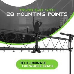 Stage Lighting Stand - 12 Ft Lighting Truss System Up To 200 Lbs(Stage Lighting Stand 12 Ft Lighting Truss System Up To 200 Lbs) -GEARit Store GI LSS 12F.PT02