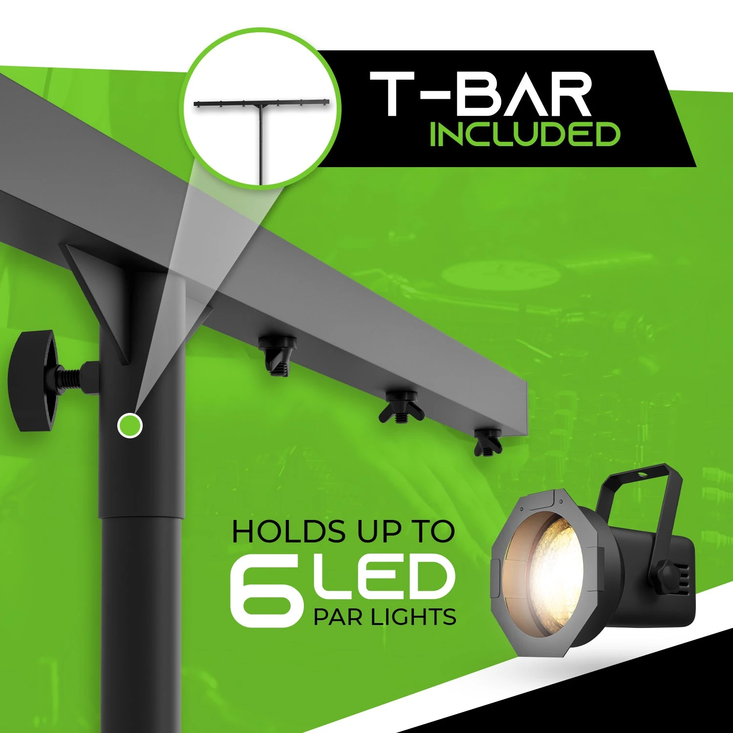 Pro Audio DJ Light Stand T-Bar & Par Can Tripod(Pro Audio Dj Light Stand T Bar Par Can Tripod) 2 Pro Audio DJ Light Stand T-Bar & Par Can Tripod(Pro Audio Dj Light Stand T Bar Par Can Tripod) - Image 2