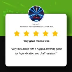 12/2 AWG OFC Marine Speaker Cable - Tinned Copper Wire(Gearit 12 Awg Marine Speaker Cable 2 Conductor Tinned Copper Wire Ofc Electrical Grade White) -GEARit Store GI MARINE 12AWG CL3 WH C2 9