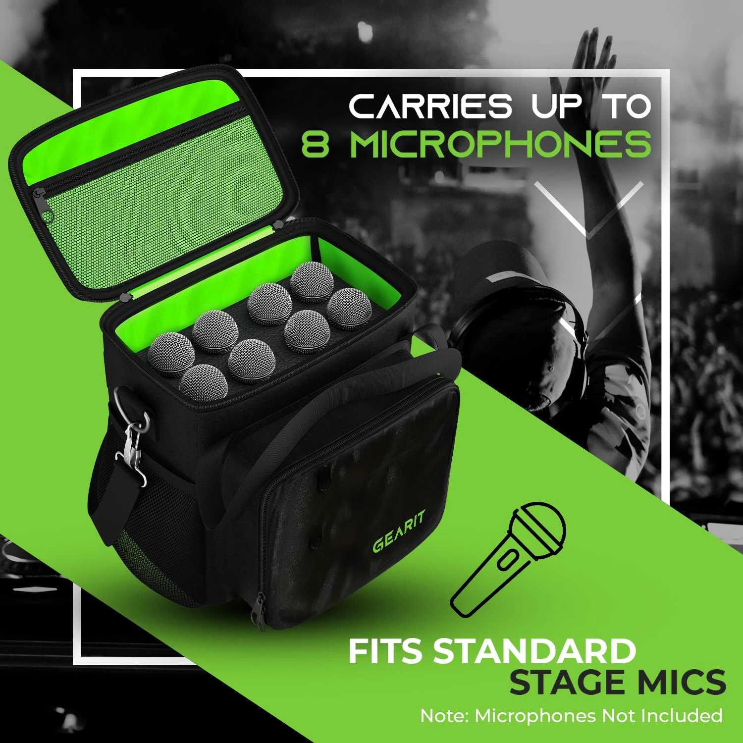 Microphone Carrying Bag(Gi Mp B8) 2 Microphone Carrying Bag(Gi Mp B8) - Image 2