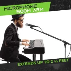 Adjustable Boom Height Microphone Stand(Microphone Boom Stand) 9 Adjustable Boom Height Microphone Stand(Microphone Boom Stand) -GEARit Store GI MS AB.PT01