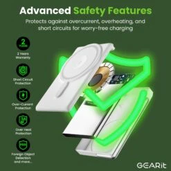 GEARit 2-in-1 MagSafe Wireless 10000mAh Power Bank(Gearit 5 In 1 10000mah Power Bank Wireless Magsafe Charging With Built In Cables Copy 1) 12 GEARit 2-in-1 MagSafe Wireless 10000mAh Power Bank(Gearit 5 In 1 10000mah Power Bank Wireless Magsafe Charging With Built In Cables Copy 1) -GEARit Store GI PB10K C1 WH 5