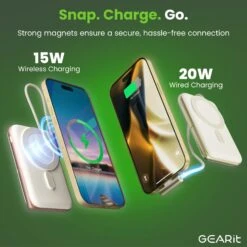 GEARit 2-in-1 10000mAh Power Bank - MagSafe Battery Pack With Kickstand(Gearit 2 In 1 Magsafe Wireless 10000mah Power Bank Copy) 26 GEARit 2-in-1 10000mAh Power Bank - MagSafe Battery Pack With Kickstand(Gearit 2 In 1 Magsafe Wireless 10000mah Power Bank Copy) -GEARit Store GI PB10K C2 TN 3