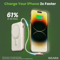 GEARit 2-in-1 10000mAh Power Bank - MagSafe Battery Pack With Kickstand(Gearit 2 In 1 Magsafe Wireless 10000mah Power Bank Copy) 27 GEARit 2-in-1 10000mAh Power Bank - MagSafe Battery Pack With Kickstand(Gearit 2 In 1 Magsafe Wireless 10000mah Power Bank Copy) -GEARit Store GI PB10K C2 TN 4