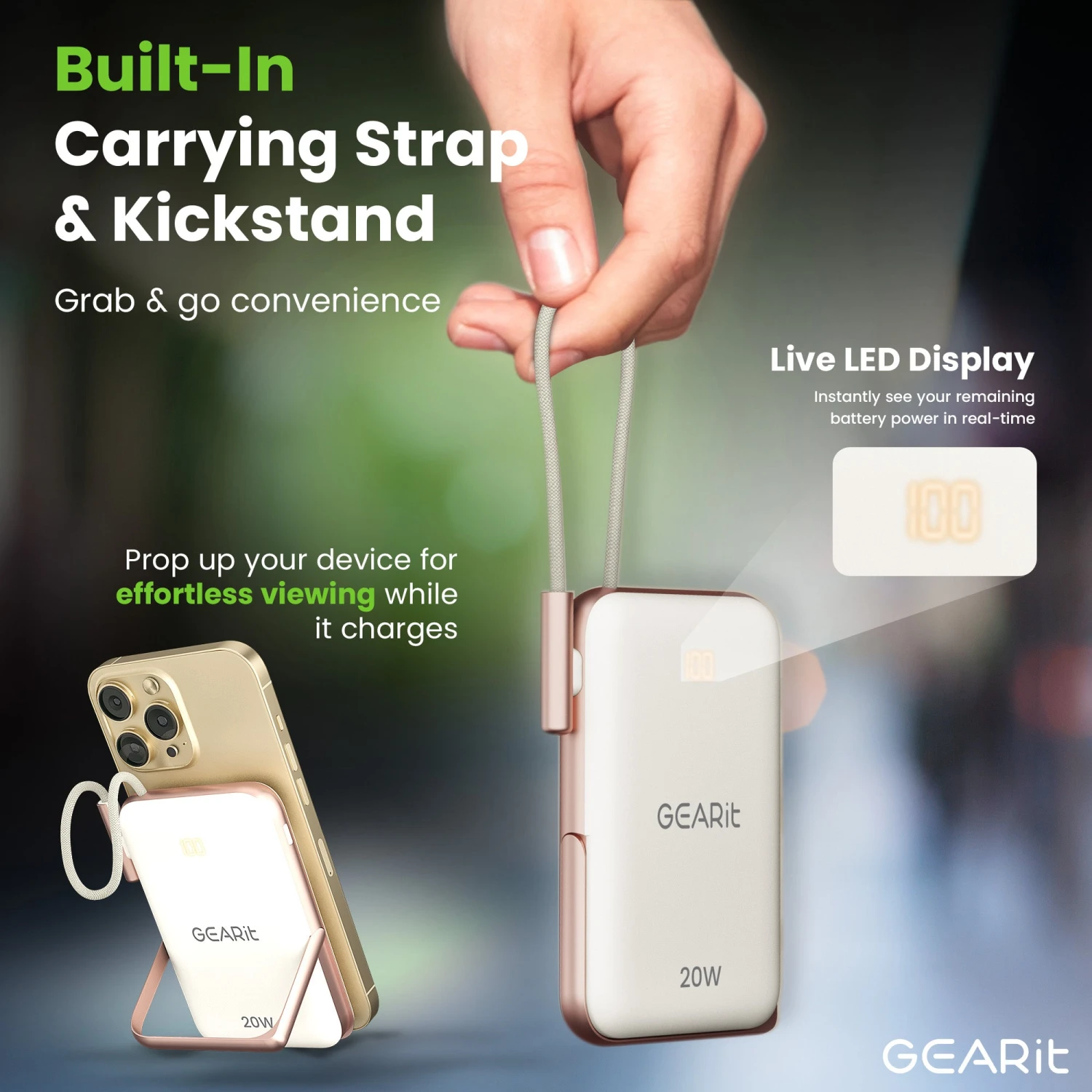 GEARit 2-in-1 10000mAh Power Bank - MagSafe Battery Pack With Kickstand(Gearit 2 In 1 Magsafe Wireless 10000mah Power Bank Copy) 15 GEARit 2-in-1 10000mAh Power Bank - MagSafe Battery Pack With Kickstand(Gearit 2 In 1 Magsafe Wireless 10000mah Power Bank Copy) - Image 15