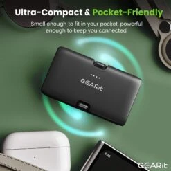 GEARit 5000 MAh Mini Power Bank With Built-in USB-C & Lightning Connectors(Gearit Lifestyle Series 5000mah Power Bank 3 Ports With Build In Usb C And Lightning Connector Copy) 22 GEARit 5000 MAh Mini Power Bank With Built-in USB-C & Lightning Connectors(Gearit Lifestyle Series 5000mah Power Bank 3 Ports With Build In Usb C And Lightning Connector Copy) -GEARit Store GI PB5K C1L1 BK 7