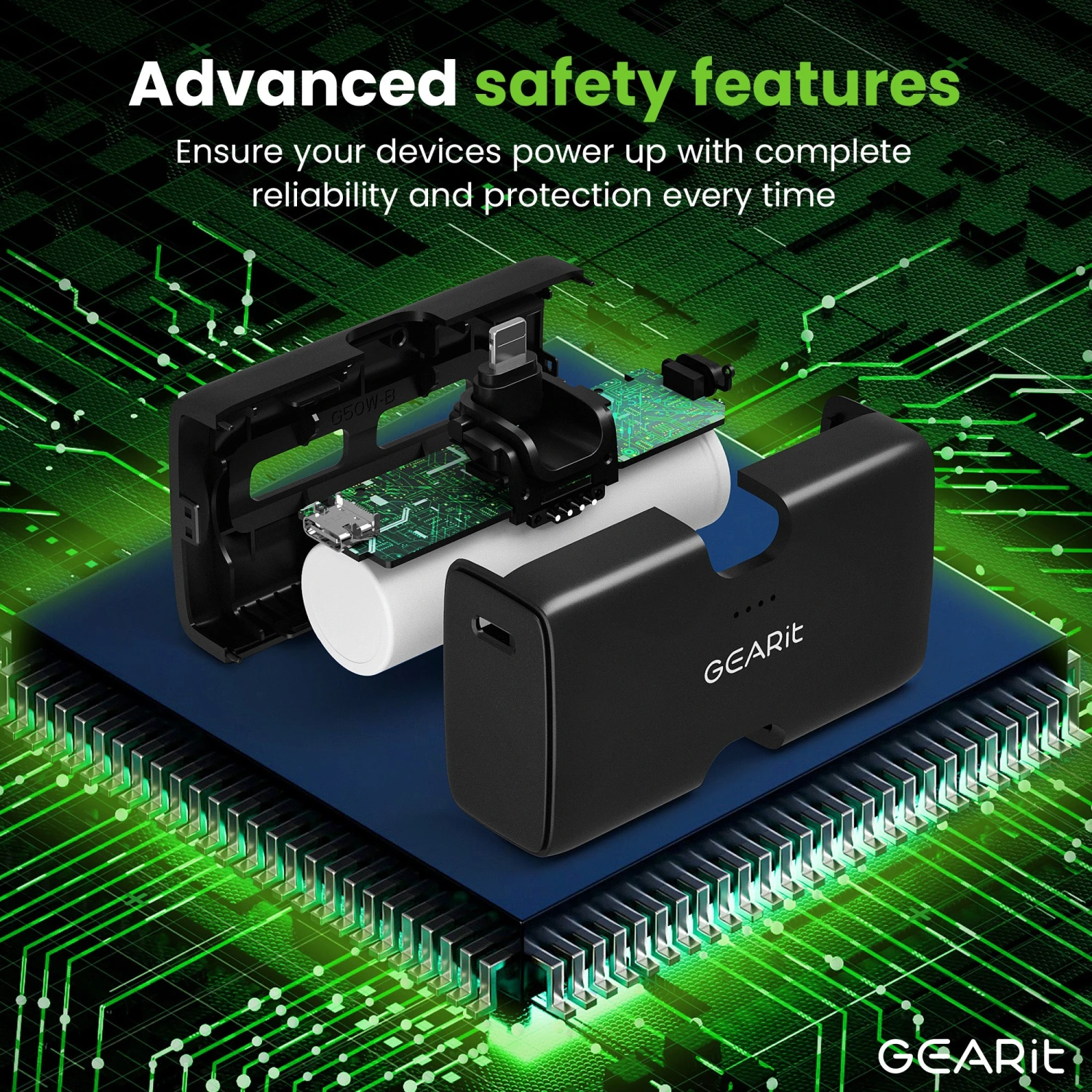 GEARit 5000 MAh Mini Power Bank With Built-in USB-C & Lightning Connectors(Gearit Lifestyle Series 5000mah Power Bank 3 Ports With Build In Usb C And Lightning Connector Copy) 8 GEARit 5000 MAh Mini Power Bank With Built-in USB-C & Lightning Connectors(Gearit Lifestyle Series 5000mah Power Bank 3 Ports With Build In Usb C And Lightning Connector Copy) - Image 8