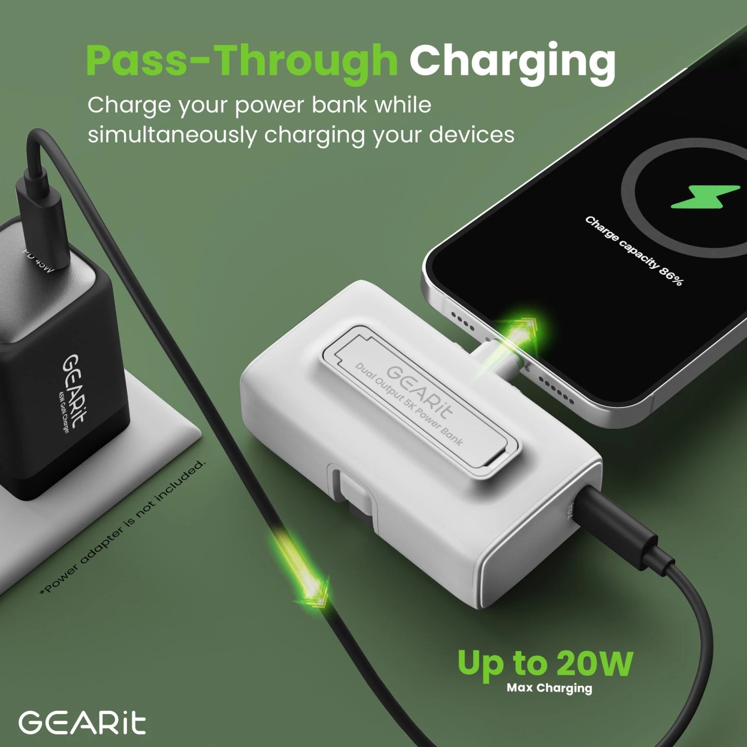 GEARit 5000 MAh Mini Power Bank With Built-in USB-C & Lightning Connectors(Gearit Lifestyle Series 5000mah Power Bank 3 Ports With Build In Usb C And Lightning Connector Copy) 13 GEARit 5000 MAh Mini Power Bank With Built-in USB-C & Lightning Connectors(Gearit Lifestyle Series 5000mah Power Bank 3 Ports With Build In Usb C And Lightning Connector Copy) - Image 13