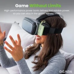 GEARit Lifestyle Series - 5000mAh Power Bank 3 Ports With Build In USB C And Lightning Connector(Gearit Lifestyle Series 5000 Mah Power Bank 3 Ports X2 Usb C X1 Lightning Black) -GEARit Store GI PB5K C2L1 GR 5 35078c36 0019 439b 930b 7b1d4ded06a7