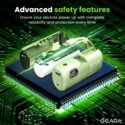 GEARit Lifestyle Series - 5000mAh Power Bank 3 Ports With Build In USB C And Lightning Connector(Gearit Lifestyle Series 5000 Mah Power Bank 3 Ports X2 Usb C X1 Lightning Black) -GEARit Store GI PB5K C2L1 GR 8