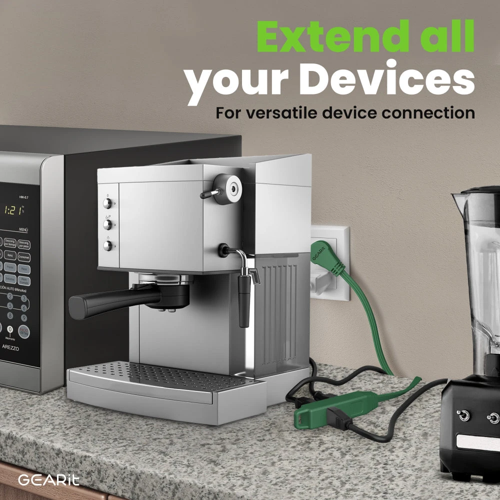 360° Rotating Flat Plug Multi-Outlet Extension Cord - Multiple Colors(360 Rotating Flat Plug Multi Outlet Extension Cord Green) 11 360° Rotating Flat Plug Multi-Outlet Extension Cord - Multiple Colors(360 Rotating Flat Plug Multi Outlet Extension Cord Green) - Image 11