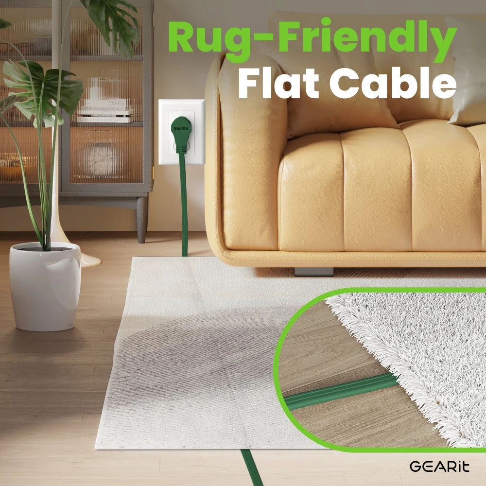 360° Rotating Flat Plug Multi-Outlet Extension Cord - Multiple Colors(360 Rotating Flat Plug Multi Outlet Extension Cord Green) 12 360° Rotating Flat Plug Multi-Outlet Extension Cord - Multiple Colors(360 Rotating Flat Plug Multi Outlet Extension Cord Green) - Image 12