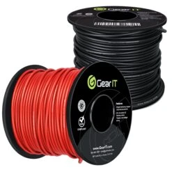 10 Gauge Power Ground Electrical Wire Copper Clad Aluminum Single Conductor 2 Primary Colors(Gearit 10 Gauge Power Ground Electrical Wire Copper Clad Aluminum Single Conductor 2 Primary Colors) -GEARit Store GI PRIM 100 150 200 2PK 1
