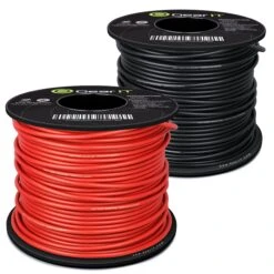 16 Gauge Power Ground Electrical Wire Copper Clad Aluminum Single Conductor 2 Primary Colors(Gearit 16 Gauge Power Ground Electrical Wire Copper Clad Aluminum Single Conductor 2 Primary Colors)