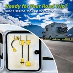 15 AMP Male (NEMA 5-15P) To 30 AMP (NEMA L5-30R) Female Lock Connector RV Dogbone Generator Adapter Cord, 1 Foot(Gearit 15 Amp Male Nema 5 15p To 30 Amp Nema L5 30r Female Lock Connector Rv Dogbone Generator Adapter Cord 1 Foot) -GEARit Store GI RV DB 15M 30F TL 6