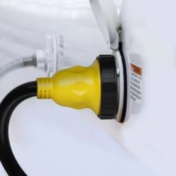 30 AMP Male (NEMA TT-30P) To 30 AMP (NEMA L5-30R) Female Twist Lock RV Dogbone Generator Adapter Cord, 1 Foot(Gearit 30 Amp Male Nema Tt 30p To 30 Amp Nema L5 30r Female Twist Lock Rv Dogbone Generator Adapter Cord 1 Foot) -GEARit Store GI RV DB 30M 30F TL 7