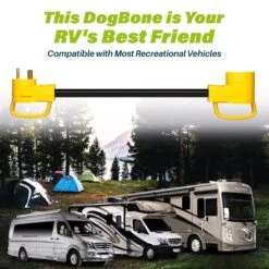 30 AMP Male (NEMA TT-30P) To 50 AMP Female (NEMA 14-50R) RV Dogbone Generator Adapter Cord, 1.5 Feet(Gearit 30 Amp Male Nema Tt 30p To 50 Amp Female Nema 14 50r Rv Dogbone Generator Adapter Cord 1 5 Feet) -GEARit Store GI RV DB 30M 50F 5