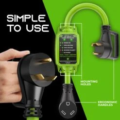 30-Amp RV Surge Protector Plug With 2700 Joules Surge Protection - Weather Resistant(30 Amp Rv Surge Protector Plug With 2700 Joules Surge Protection Weather Resistant) -GEARit Store GI RVSP 30A 5