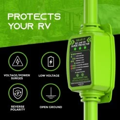 50 Amp Heavy Duty Weather Resistant RV Surge Protector, Green(Gearit Rv Surge Protector 50 Amp Circuit Analyzer Voltage Protector Monitor With Surge Protection 4100 Joules Weather Resistant 50a Extension Plug For Rv Trailer Travel Outdoor Camper) 10 50 Amp Heavy Duty Weather Resistant RV Surge Protector, Green(Gearit Rv Surge Protector 50 Amp Circuit Analyzer Voltage Protector Monitor With Surge Protection 4100 Joules Weather Resistant 50a Extension Plug For Rv Trailer Travel Outdoor Camper) -GEARit Store GI RVSP 50A 7