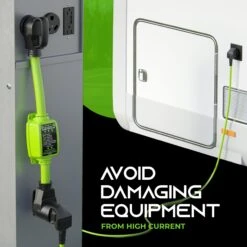 50 Amp Heavy Duty Weather Resistant RV Surge Protector, Green(Gearit Rv Surge Protector 50 Amp Circuit Analyzer Voltage Protector Monitor With Surge Protection 4100 Joules Weather Resistant 50a Extension Plug For Rv Trailer Travel Outdoor Camper) 13 50 Amp Heavy Duty Weather Resistant RV Surge Protector, Green(Gearit Rv Surge Protector 50 Amp Circuit Analyzer Voltage Protector Monitor With Surge Protection 4100 Joules Weather Resistant 50a Extension Plug For Rv Trailer Travel Outdoor Camper) -GEARit Store GI RVSP 50A 8