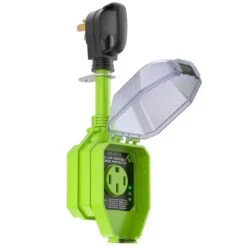 50-Amp RV Surge Protector Plug With 3060 Joules Surge Protection - Weatherproof Cover And OCP Reset(50 Amp Rv Surge Protector Plug With 4100 Joules Surge Protection Weatherproof Cover And Ocp Reset)