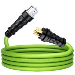 50-Amp 6/3+8/1 AWG NEMA 14-50P To SS2-50R Twist Lock Connector STW Generator Extension Cord(Gearit 50 Amp 6 3 8 1 Awg Nema 14 50p To Ss2 50r Twist Lock Connector Stw Generator Extension Cord)