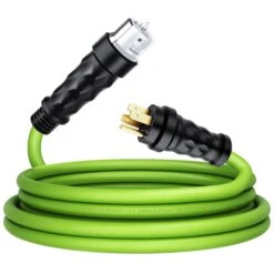 50-Amp 6/3+8/1 AWG NEMA 14-50P To SS2-50R Twist Lock Connector STW Generator Extension Cord(Gearit 50 Amp 6 3 8 1 Awg Nema 14 50p To Ss2 50r Twist Lock Connector Stw Generator Extension Cord) -GEARit Store GI S1450P SS250R 15F