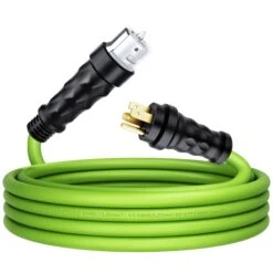 50-Amp 6/3+8/1 AWG NEMA 14-50P To SS2-50R Twist Lock Connector STW Generator Extension Cord(Gearit 50 Amp 6 3 8 1 Awg Nema 14 50p To Ss2 50r Twist Lock Connector Stw Generator Extension Cord) -GEARit Store GI S1450P SS250R 20F