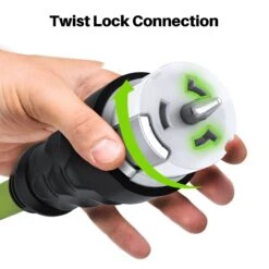 50-Amp 6/3+8/1 AWG NEMA 14-50P To SS2-50R Twist Lock Connector STW Generator Extension Cord(Gearit 50 Amp 6 3 8 1 Awg Nema 14 50p To Ss2 50r Twist Lock Connector Stw Generator Extension Cord) -GEARit Store GI S1450P SS250R 5