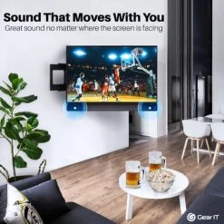 Soundbar Mount Bracket (Up To 22 Lbs)(Gearit Soundbar Tv Mount Bracket Up To 22 Lbs) -GEARit Store GI SBM BK 5