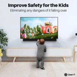 Soundbar Mount Bracket (Up To 22 Lbs)(Gearit Soundbar Tv Mount Bracket Up To 22 Lbs) -GEARit Store GI SBM BK 7