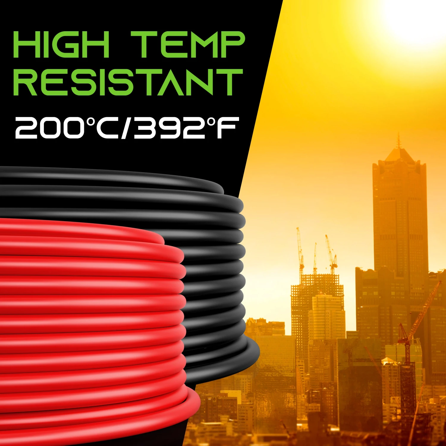 12AWG 600V Tinned OFC Stranded Silicone Wire, 2-Pack (Black & Red)(Gearit 12awg 600v Tinned Ofc Stranded Silicone Wire 2 Pack) 4 12AWG 600V Tinned OFC Stranded Silicone Wire, 2-Pack (Black & Red)(Gearit 12awg 600v Tinned Ofc Stranded Silicone Wire 2 Pack) - Image 4