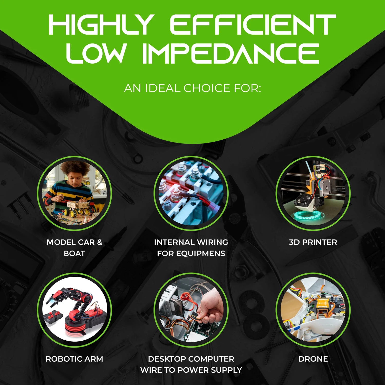 12AWG 600V Tinned OFC Stranded Bonded Silicone Wire(Gearit 12awg 600v Tinned Ofc Stranded Bonded Silicone Wire) 13 12AWG 600V Tinned OFC Stranded Bonded Silicone Wire(Gearit 12awg 600v Tinned Ofc Stranded Bonded Silicone Wire) - Image 13