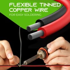 16AWG 600V Tinned OFC Stranded Silicone Wire, 2-Pack (Black & Red)(Gearit 16awg 600v Tinned Ofc Stranded Silicone Wire 2 Pack Black Red) 17 16AWG 600V Tinned OFC Stranded Silicone Wire, 2-Pack (Black & Red)(Gearit 16awg 600v Tinned Ofc Stranded Silicone Wire 2 Pack Black Red) -GEARit Store GI SLC 16G 2PK 7