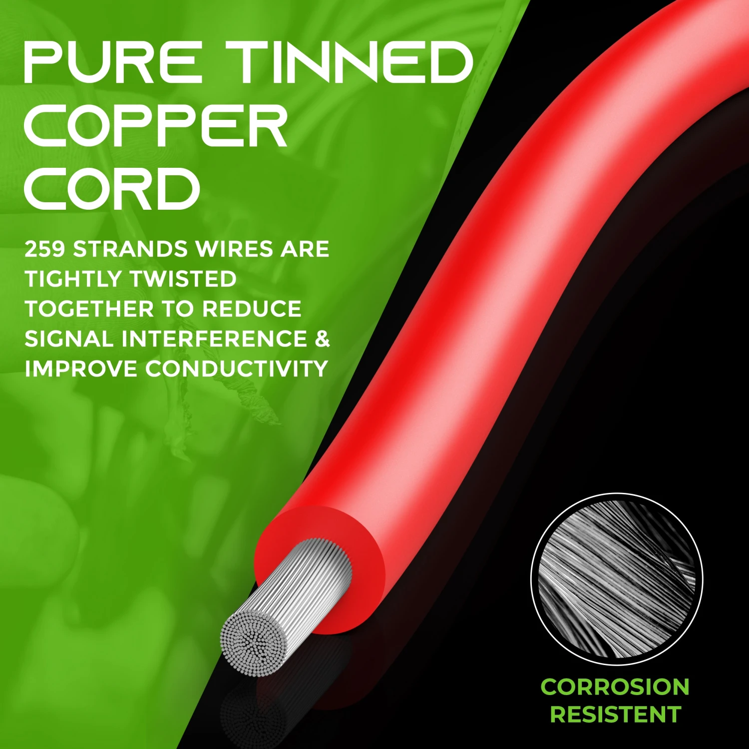 16AWG 600V Tinned OFC Stranded Silicone Wire, 100ft Red(Gearit 16awg 600v Tinned Ofc Stranded Silicone Wire 100ft Red) 3 16AWG 600V Tinned OFC Stranded Silicone Wire, 100ft Red(Gearit 16awg 600v Tinned Ofc Stranded Silicone Wire 100ft Red) - Image 3